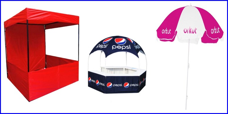 Pop Up Canopy and Tent and ad Umberlla