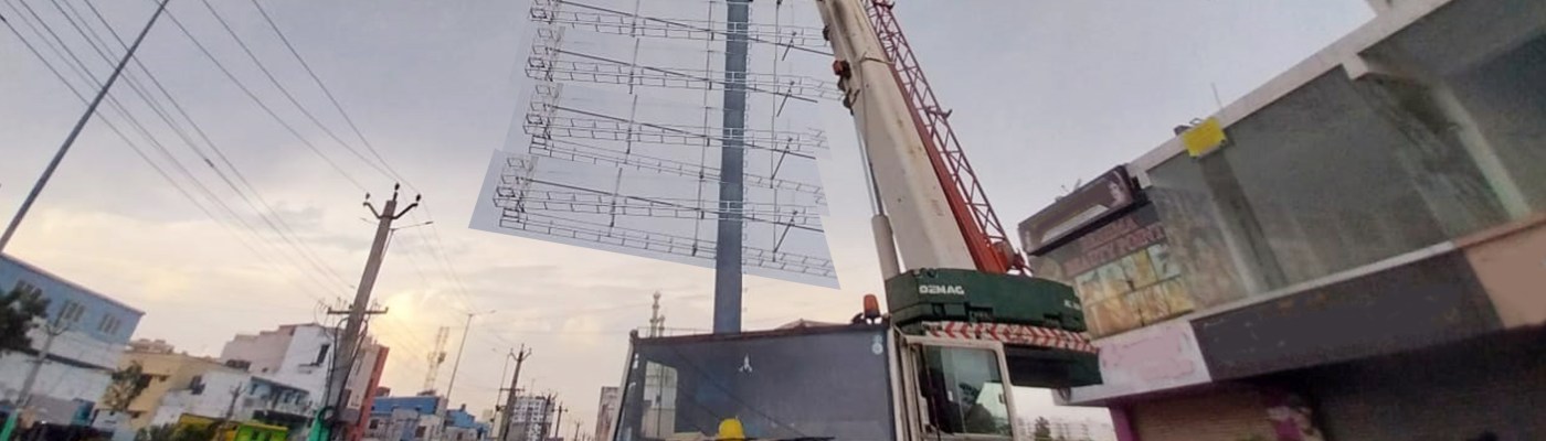 Advertisement Hoarding Manufacturing And Services In Bangalore_Banner Image By Sai Medai Solutions