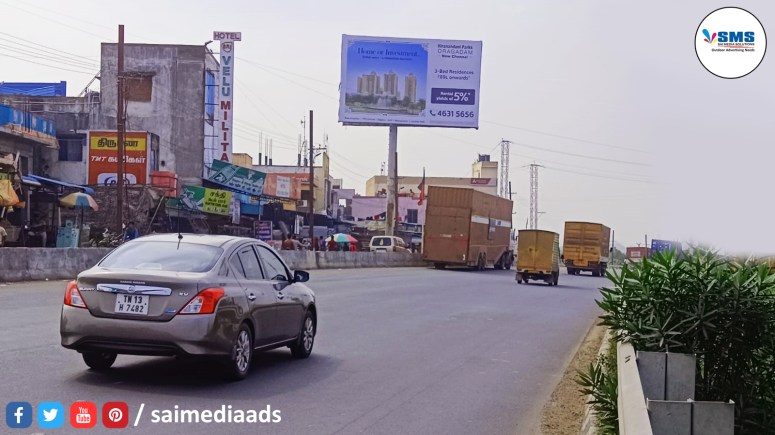 Unipole Hoarding Advertisement By Sai Media Ads Bangalore And Chennai SaiMediaAds